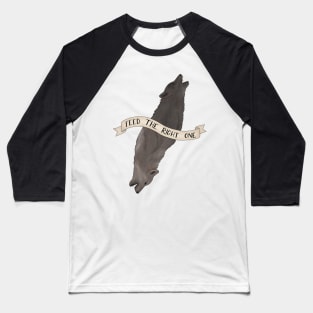 Feed the Right Wolf Baseball T-Shirt